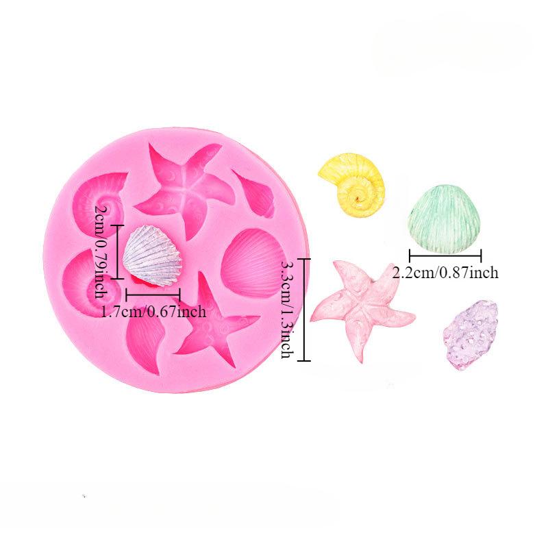 1PC Mermaid Tail Silicone Mold Chocolate Fondant Cake Mold Drip Plaster Mold Party Cake Decoration Tools