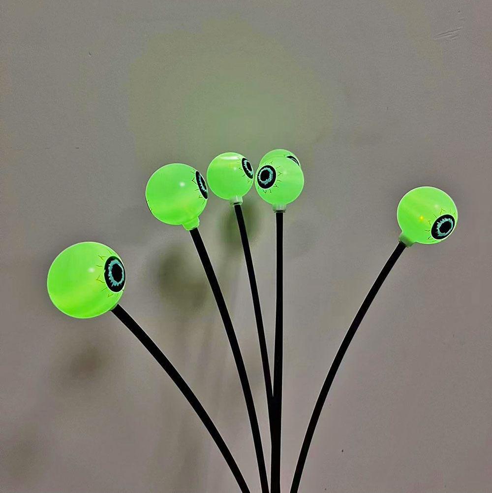 

Светодиодные светильники-глаза на Хэллоуин, Солнечные садовые светильники для газона, Уличные пугающие светильники-глаза призрака, Наземный светильник, Декор для вечеринки на Хэллоуин