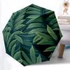 1pc Tropical Leaves Automatic Open/close Umbrella, 8-Rib sturdy structure, Auto Folding/Opening, Portable Travel Umbrella for Women,175