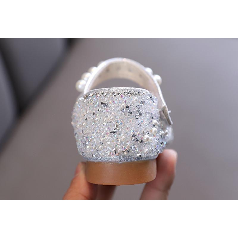 Summer Korean-style New Girls' Princess Single Shoes Leather Shoes Rhinestone Small/medium/large Children's Dance Performance Shoes