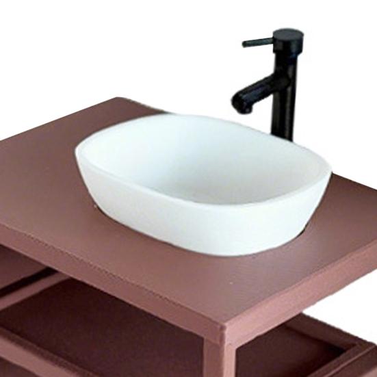 Lavandino per Casa delle Bambole, Mobili in Miniatura Scala 1/12, Set Lavandino Mini da Bagno con Scaffale, Accessori per Casa delle Bambole