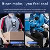3CM Thin Tiny Portable Waist Fan 4000mAh Clip On Personal Neck Fan LED 12H Working 5 Speeds 10500RPM Strong Airflow with Lanyard