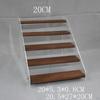 Acrylic Wood Display Stand Shelf 7.9inch Long Collection Organizer
