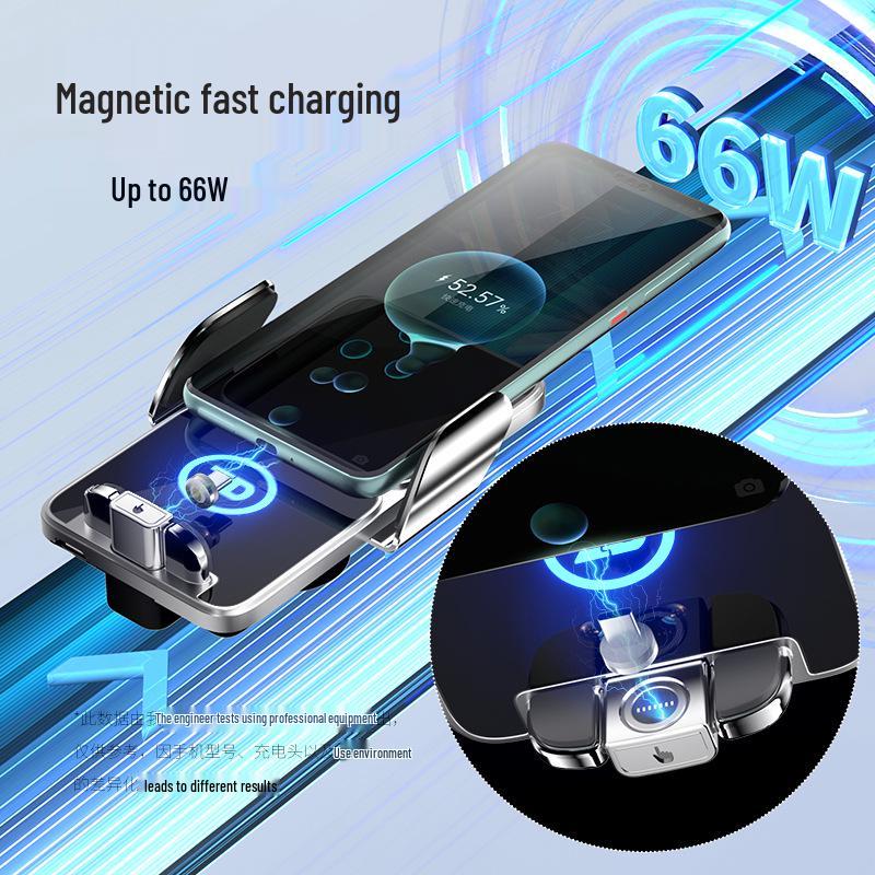 24-25 ZhiDou Rainbow Car Phone Holder with Wireless Charging & Screen Navigation