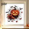 Ghostly Theme Window Art Halloween Stickers Removable Static Cling Decals with Pumpkin Ghost Witch Non Adhesive Clings Patterns Scary Atmosphere