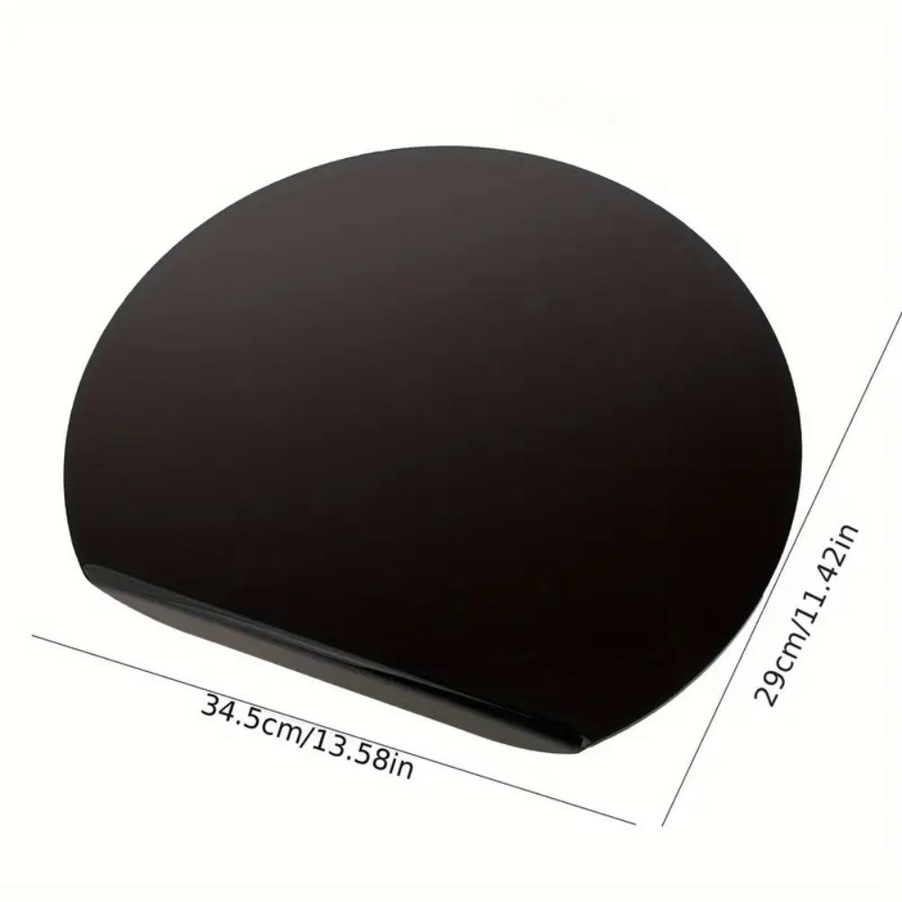 Thick Silicone Kitchen Cutting Board Pad, TPU Double-sided Flexible Cutting Board, Anti-slip Rubber Semi-circular Cutting Board