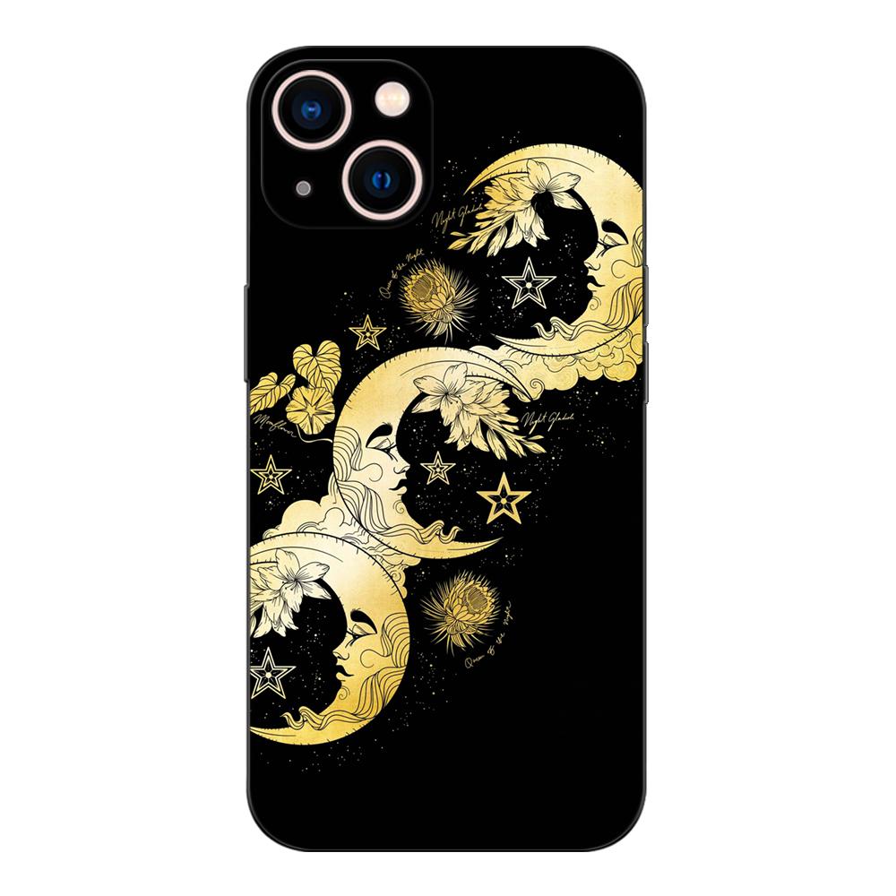 Schwarze TPU-Hülle für Xiaomi Redmi 5 5plus 6 6a 7 7a 8 8a Rückseite Die Laune des Mondes