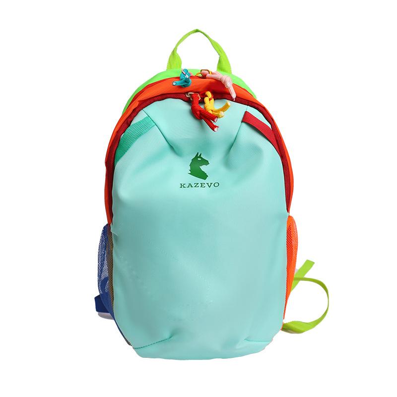 Schoolbag New Lightweight Outdoor Backpack Women's Hiking Mountaineering Men's and Women's Large Capacity Contrasting Color Dopamine Travel Small 