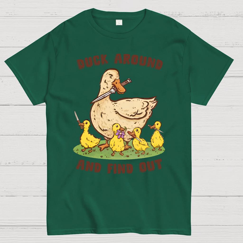 Duck Around And Find Out Cotton Summer Casual Cool Loose T-Shirt