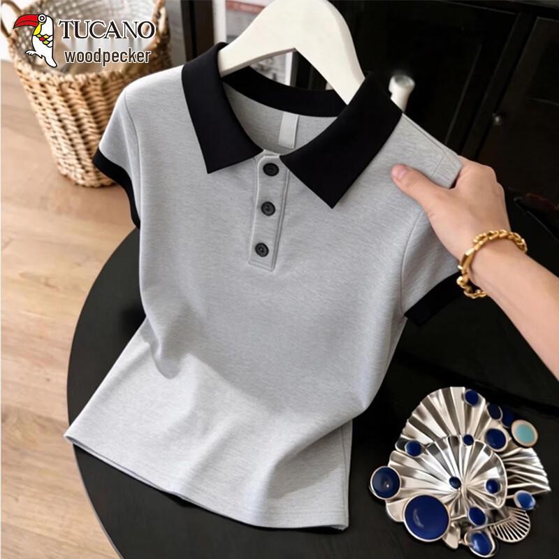 Tucano Women s Color-block Polo T-Shirt 3XL