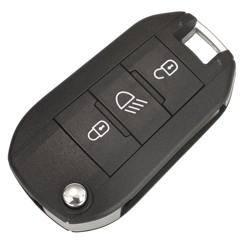 Jingyuqin Flip Remote Smart Car Key For Citroen C3 C4 Cactus Hella For Peugeot 208 301 508 5008 Expert 434MHZ ID46 PCF7941A Chip
