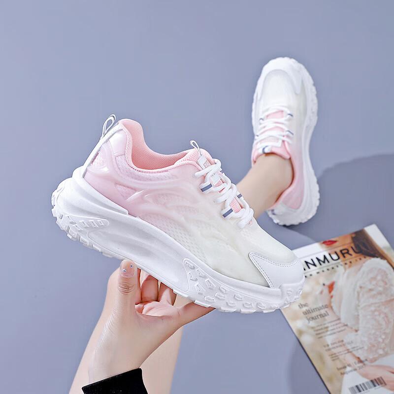 Sneakers women's 2025 new summer junior high school students' high school entrance examination sports special running shoes shock absorption ultra-li