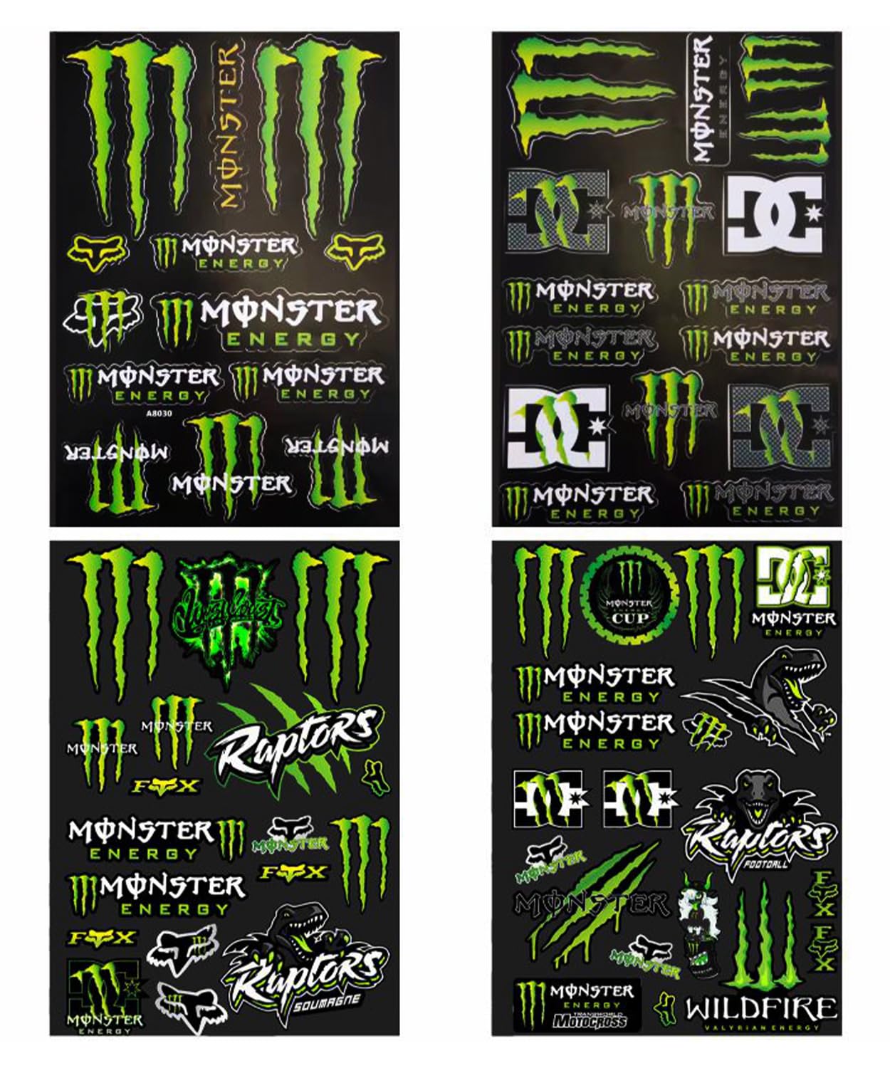 

Vitalux Набор из 4 наклеек с гоночными логотипами для и Водонепроницаемые и Универсальные спонсорские наклейки для брендов напитков и гоночных команд Автомобили, Мотоциклы, Скутеры,
