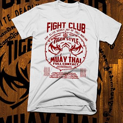 Muay Thai T-Shirt Thai-Boxen Sak Yant Tiger Tattoo Thai Boxer Kampfsport T-Shirt