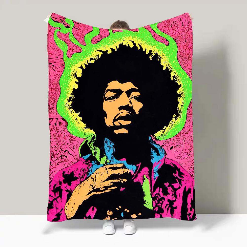 

Guitarist J-Jimi H-Hendrix Blanket Design Lightweight Throw Blanket For Dorms, Naps, Living Room, Office,Sofa 30x40in