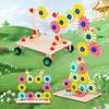 Children's Educational Wooden Gear & Nut Game for Kindergarten Science Corner