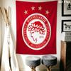 Olympiacos F.C Wall Hanging Printed Fabric Blanket Decorative Tapestries for Bedroom Living Room Home Decor