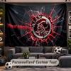 Wall Hanging Tapestry Custom NameAjax Amsterdam Pattern Personalized Printed Fabric Wall Decor