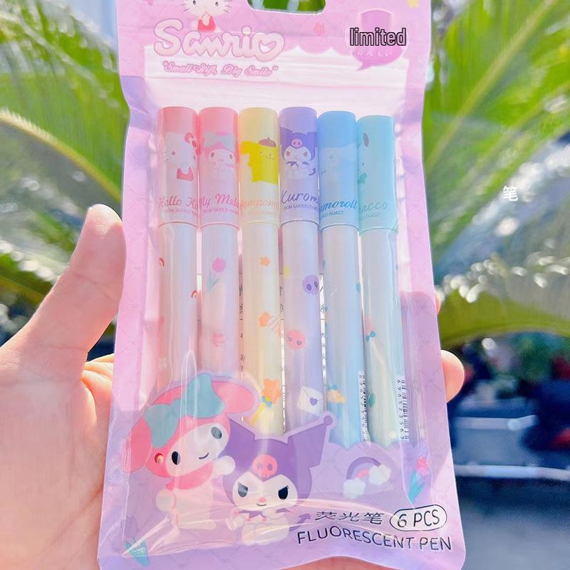 

Cartoon Dual-Head Eye-Protection Highlighter Set for Students