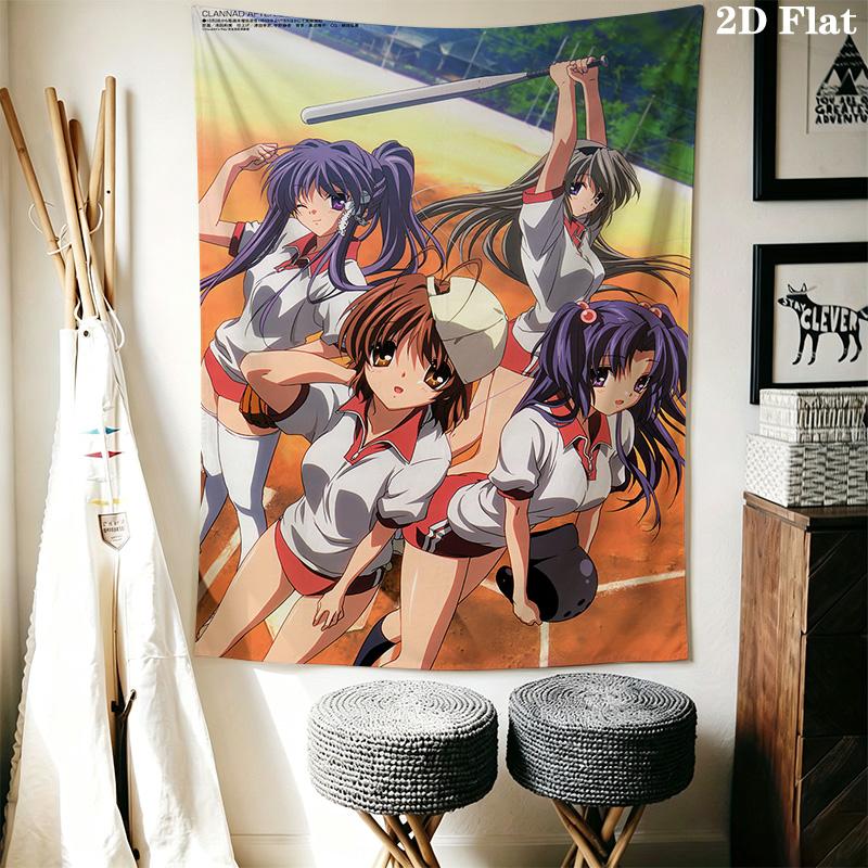 Clannad Mother Daughter Hands Tapestry Fashion Print Background Cloth Wall Decoration Background Cloth Atmospheric Background Cloth