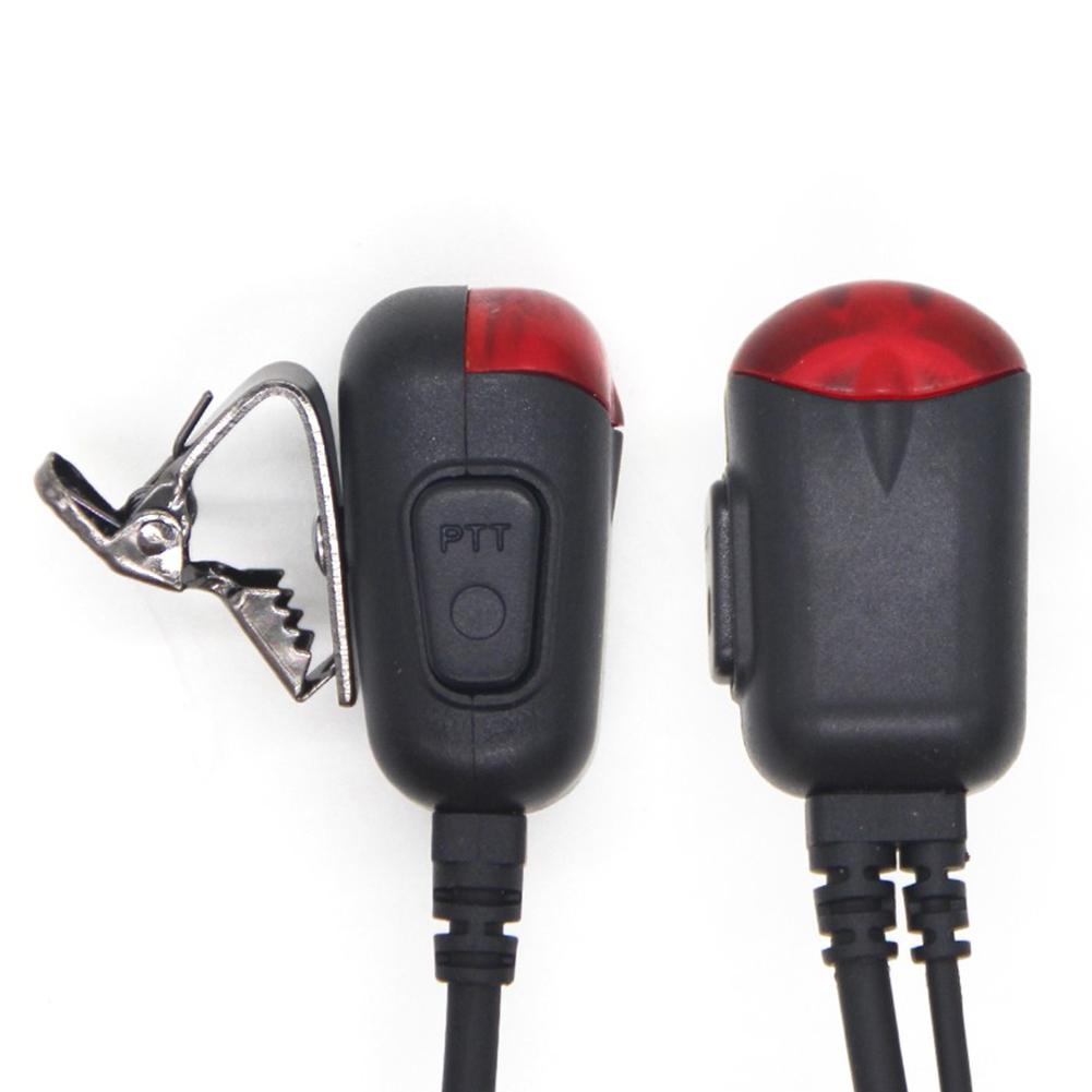 K Plug Walkie Talkie Earpiece with Mic 2 Pin PTT Microphone Headset Earpiece Ear Hook Earpiece for Baofeng BF-777S/888S UV-5R