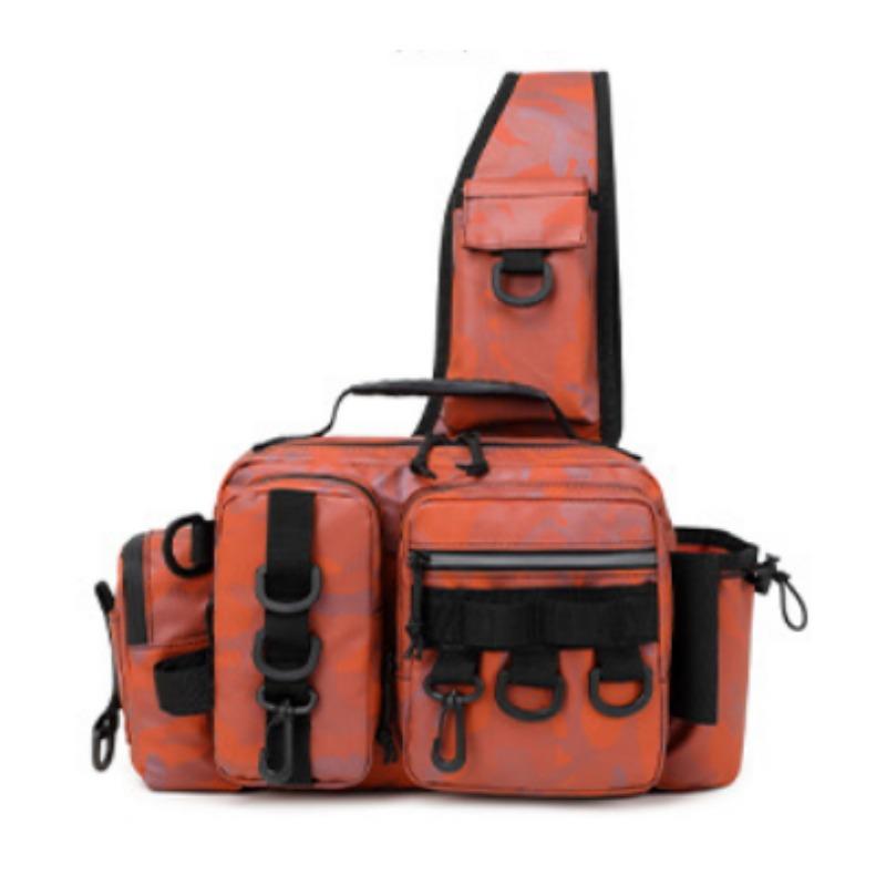 Multi-functional Large-capacity Lull Bag Tactical Crossbody Fishing Single-bar Large-capacity Storage Waist Bag