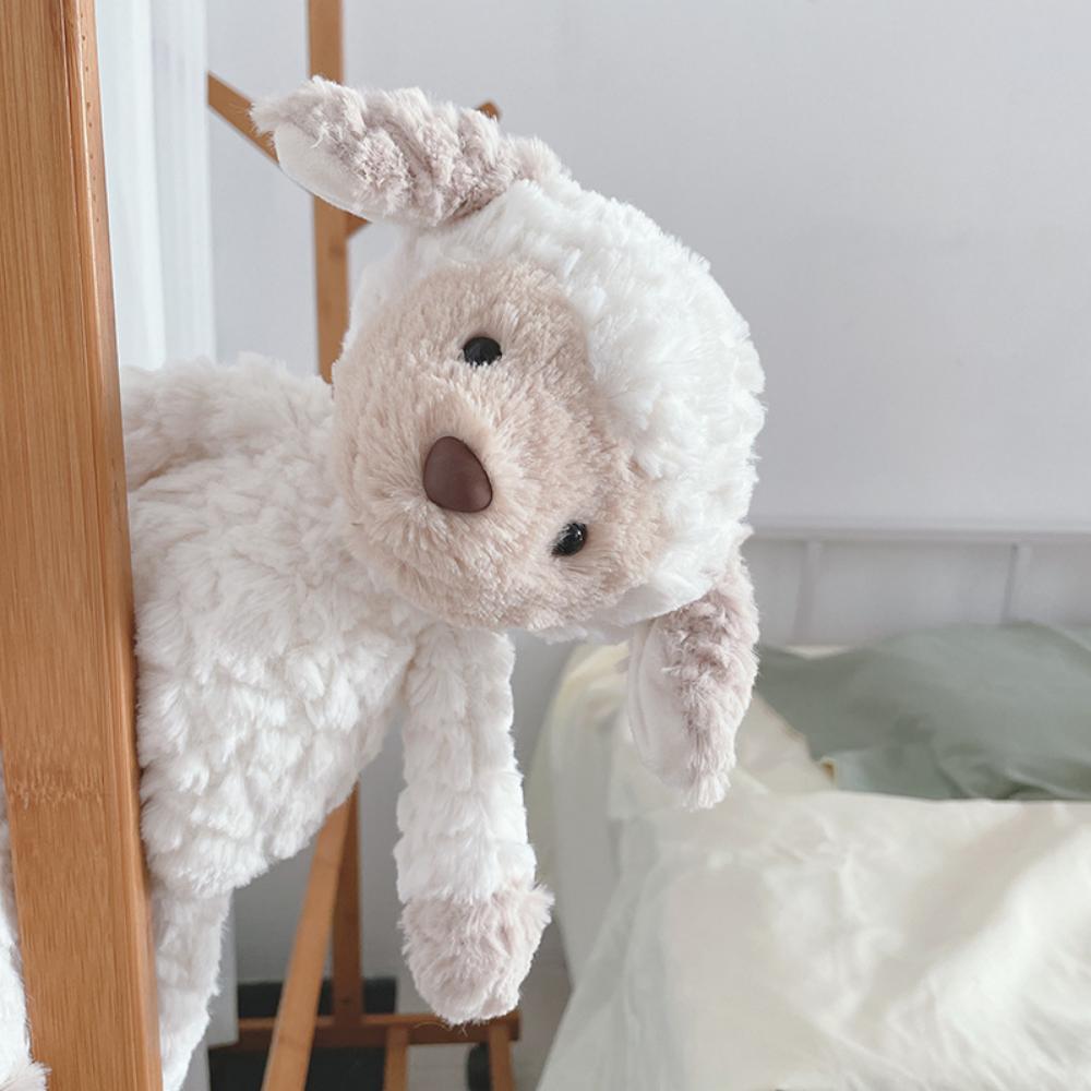 Cute Gray Face Rice Face Chocolate Wool Plush Toy