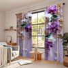2 Pcs Flower Pearl Pendant Print Curtains,suitable for Bedroom,living Room Kitchen Decoration,home Decoration,window Decoration