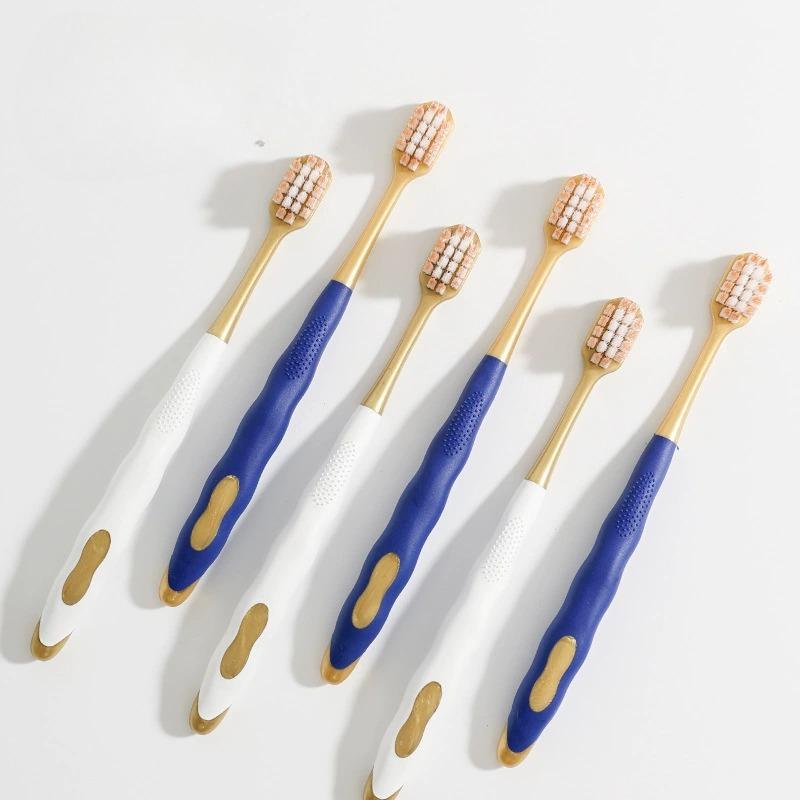 6Pcs/set Wide Head Dense Silk Soft Toothbrush Adult Soft Fur High-density Household Deep Cleaning Mouth