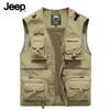 JEEP SPIRIT Men's Multi-Pocket Outdoor Vest