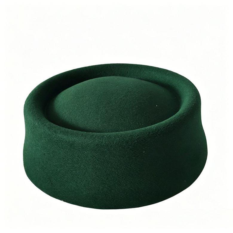 Women's Hat Fall and Winternew Arrivalwoolen Leopard Print Hat Women's Stewardess Beret Retro Hat