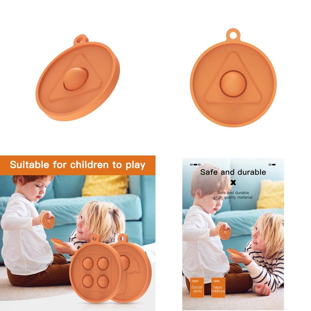 Squid Game Pop It Prosty wgłębienie Wciskana bańka Brelok Wisiorek Zabawka Fidget do redukcji stresu Zabawa