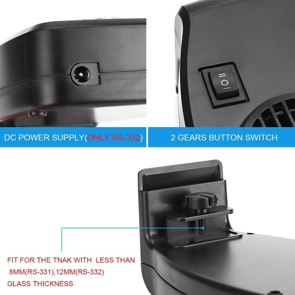 Energy Efficient Fish Tank Cooling Fan Wall Mount USB Cooling Fan Reptile Terrarium