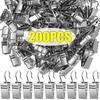 200/10x Mini Metal Curtain Clips with Hook Stainless Steel Iron Drapery Hook Enduring Home Window Accessories Home Decoration