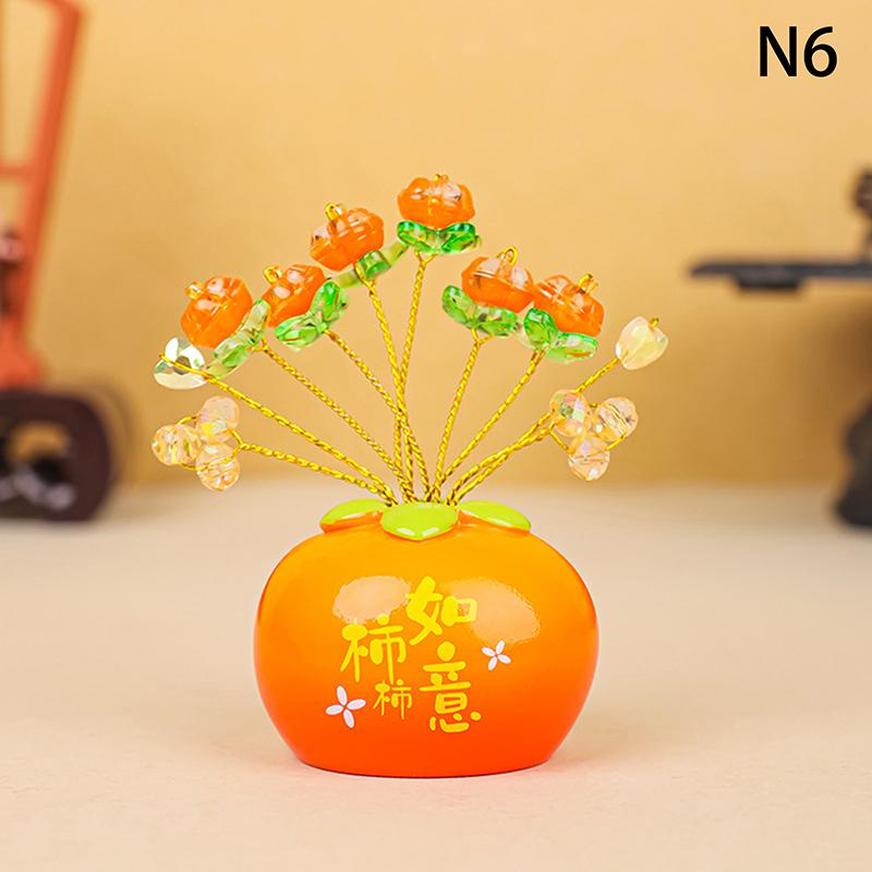Chinese  Year Money Tree God Feng Shui Fa Cai Lucky Fortune Miniature Spring Festival Home Decorating Desktop Car Ornaments