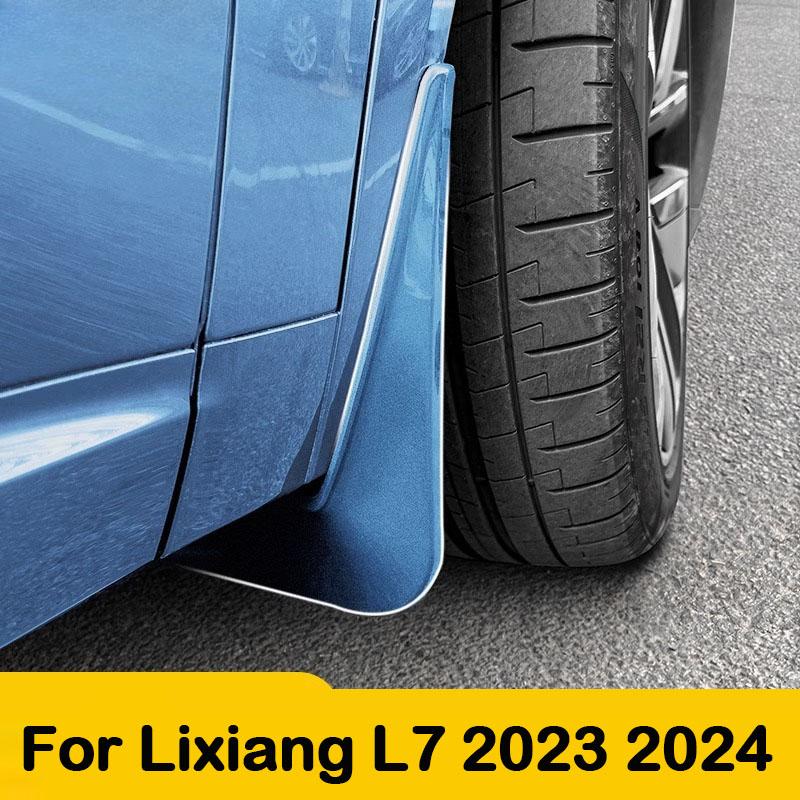 For Lixiang L6 L7 2024 Car Non-destructive Baking Paint Mudguards Front & Rear Wheels Splash Proof Fenders Auto Accessories