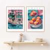 Venice Amalfi Sea Lemon Peach Orange Wall Art Canvas Oil Painting Fruit Posters And Prints Pictures for Living Room Home Decor