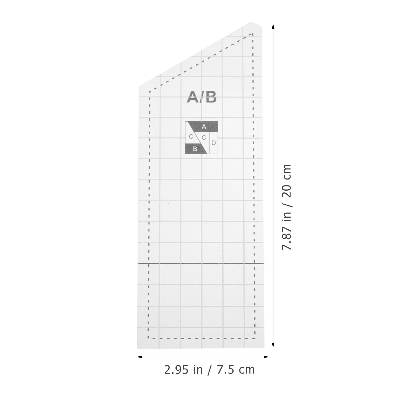1 набор шаблонов для квилтинга, прозрачные акриловые шаблоны для пэчворка, надежные инструменты для шитья DIY для проектов квилтинга и вышивки