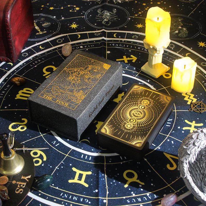 Rider-Waite Tarot Deck: Beginner-Friendly, Hot Stamped, Waterproof PVC Cards for Card Games.