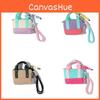 Street Style Multicolor Spliced Mini Key Organizer With Durable Material For Men And Women
