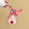 Cartoon 3D Red Lip Ugly Girl Silicone Phone Case for iPhone 14 Pro Max 11 12 13 Pro Max Super Cute Braid Protection Cove