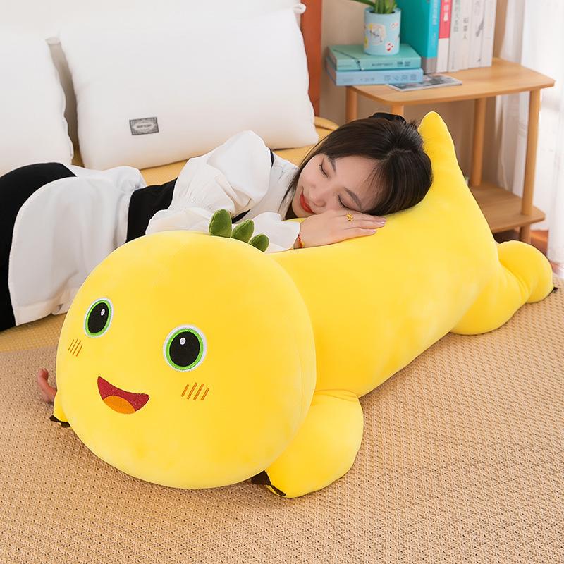 Milk dragon doll dinosaur plush toy large doll sleeping on the bed leg throw pillow pillow