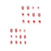 Wearing Nail Rose Pink Butterfly Temperament Short Nail Art Whitening False Nail Nail Art Patch Removable Nail Film