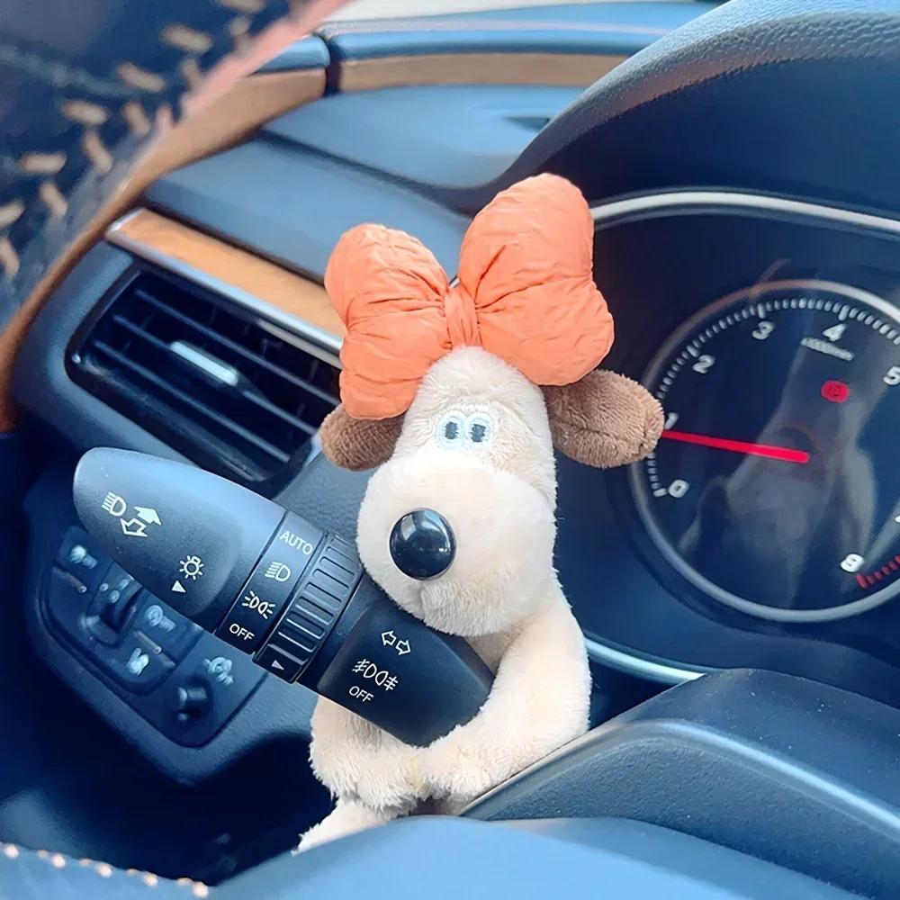 Autodekoration Hund Scheibenwischer Schalthebel Dekorative Puppe Persönlichkeit Auto Plüschpuppe Dekoration Niedlich Kreatives Geschenk Autodekoration