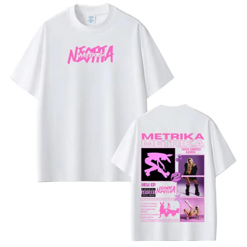 

Singer Metrika Album Tour 2026 T-shirt Men Women Aesthetic Trendy T-shirt Short-sleeved Loose Cotton Casual Hip-hop T-shirts 5XL різнокольоровий