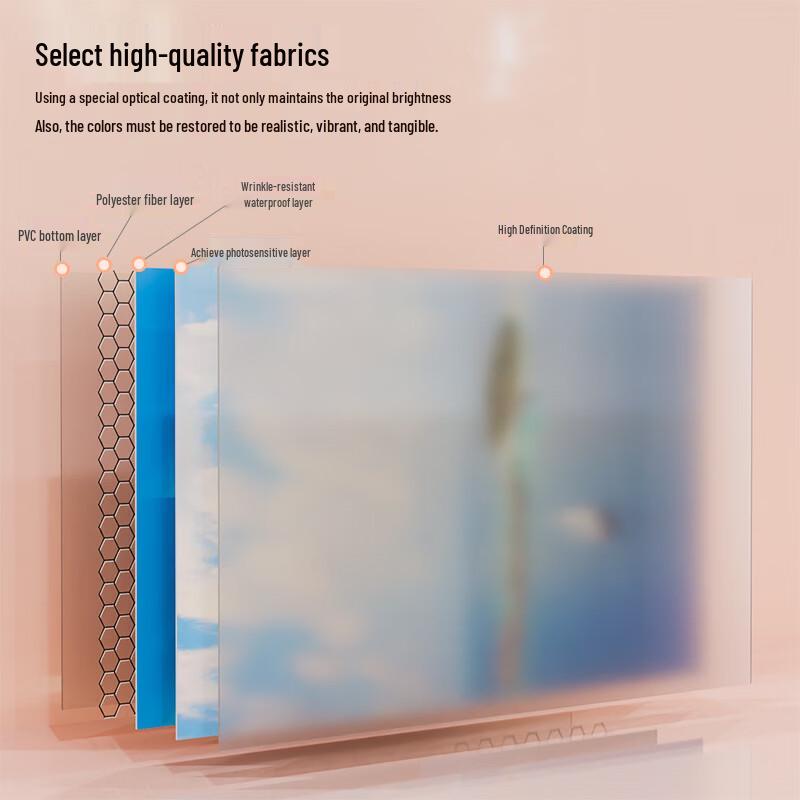 Zhenchangsheng Portable Outdoor Projection Screen with Stand
