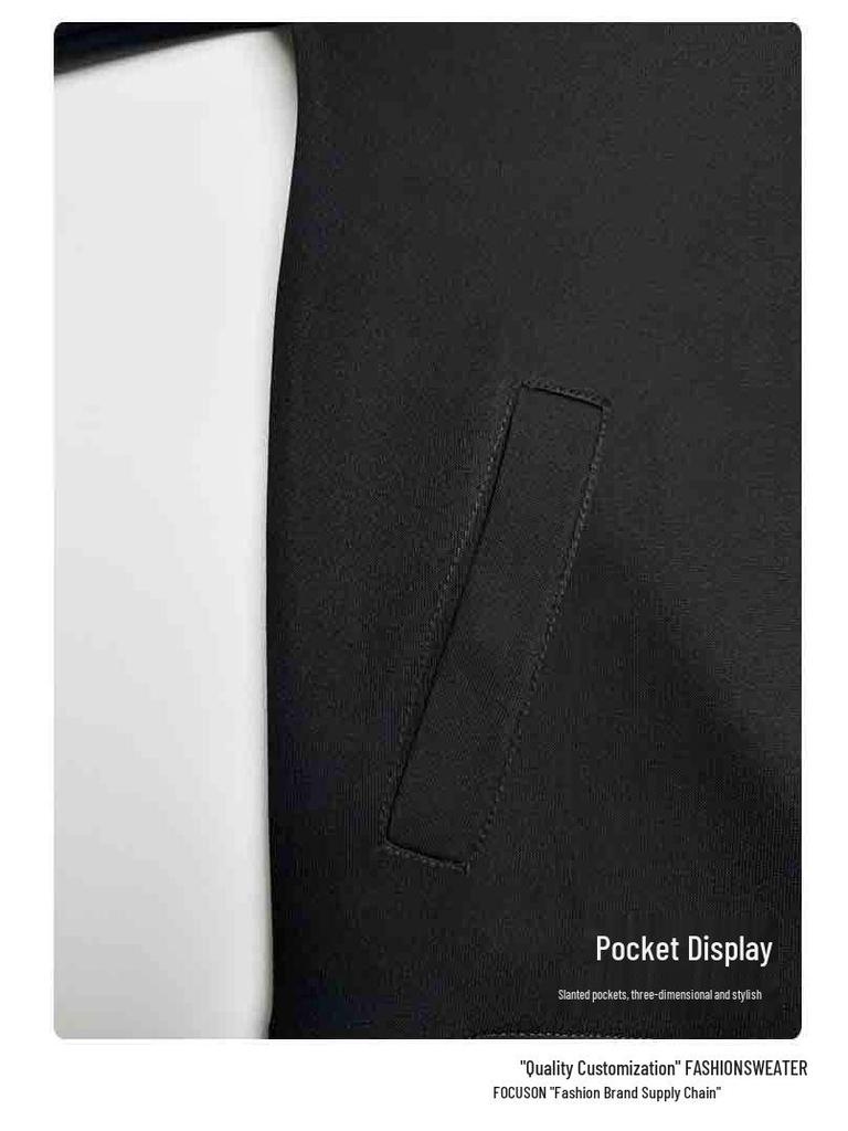 Printed Stand-up Collar Workwear Jacket with Custom Logo