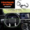 ABS Carbon Fiber Steering Wheel Button sticker cover For Toyota Tacoma 2024