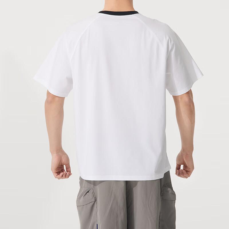 Skechers Fashion Sports Series Breathable Casual Short Sleeve T-Shirt Unisex tops Bright-White P225U118-0019