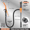Battery-Powered Electric Siphon Pump with Nozzle for Fuel and Water Tanks